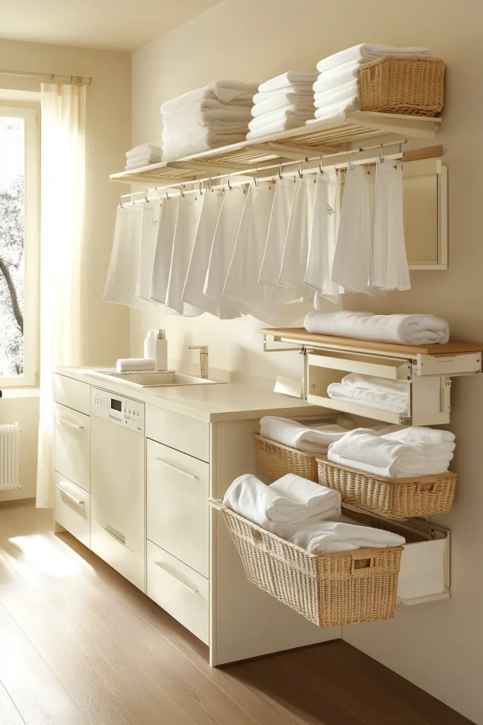 Install Wall-Mounted Drying Racks