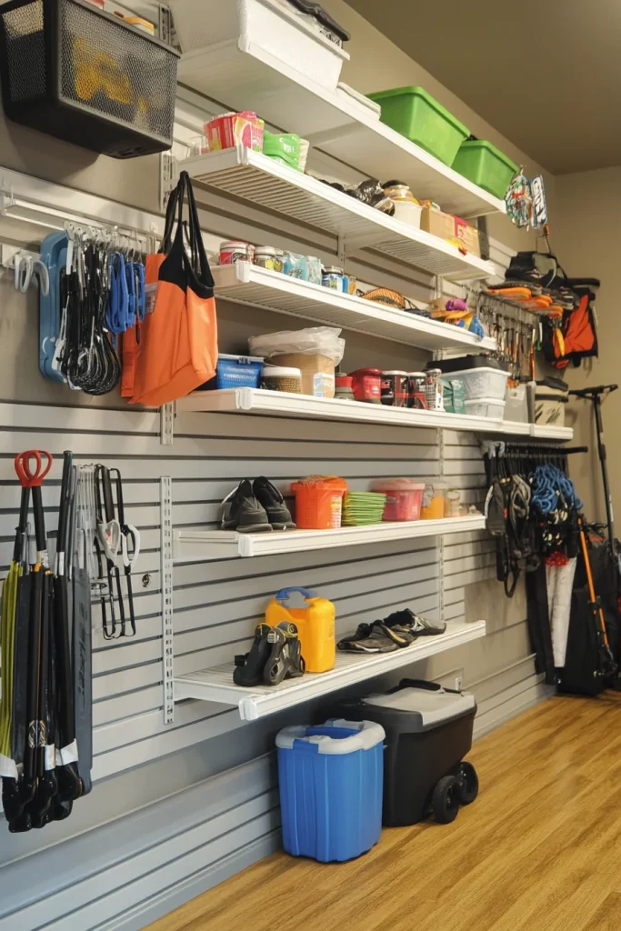 Install Wall-Mounted Shelving Units