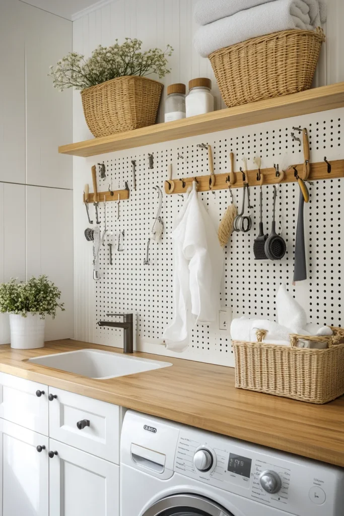 Use Pegboards for Custom Storage