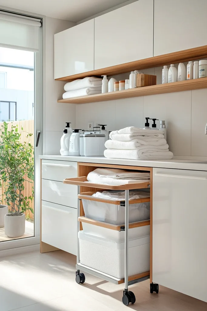 Use a Rolling Cart for Flexibility