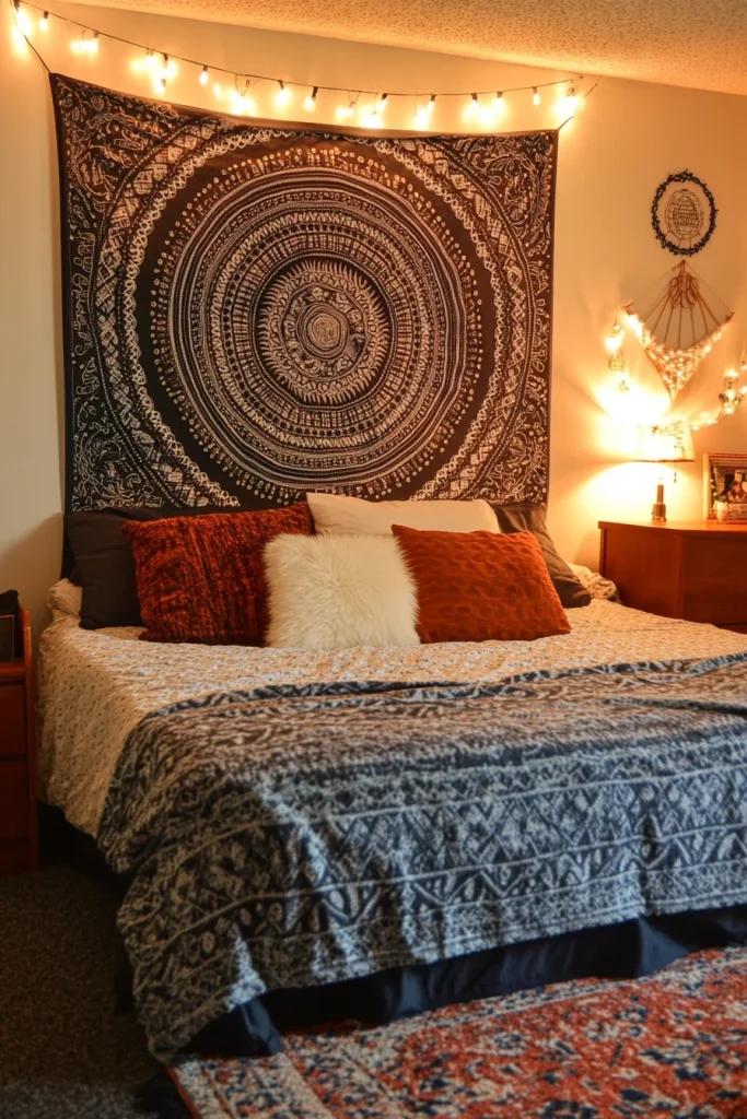 Use a Tapestry for a Statement Wall