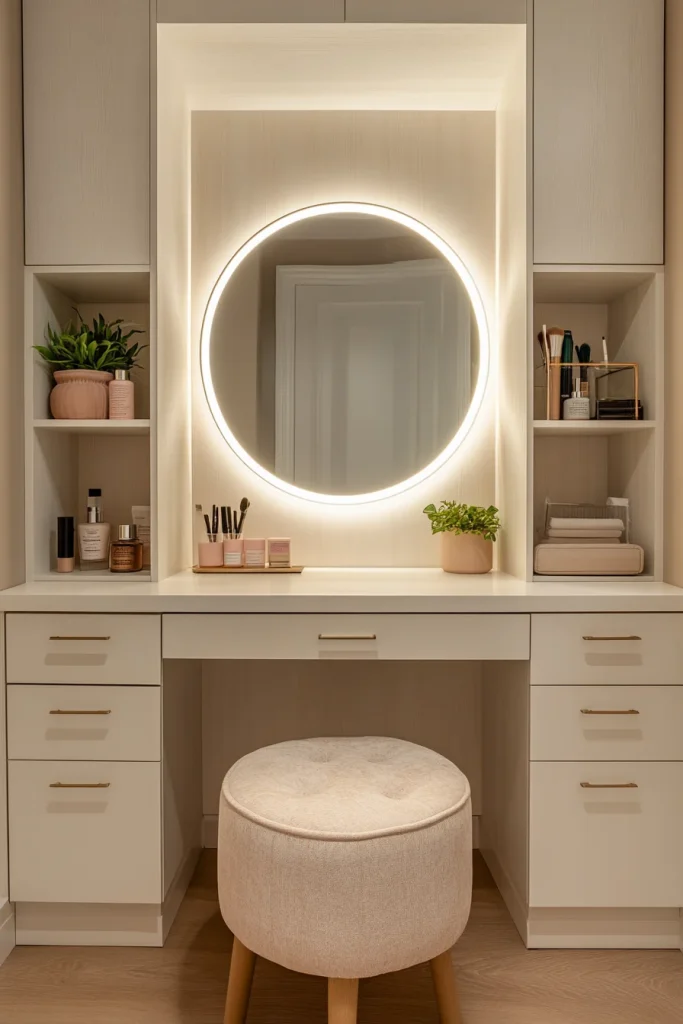 Vanity in a Closet Nook