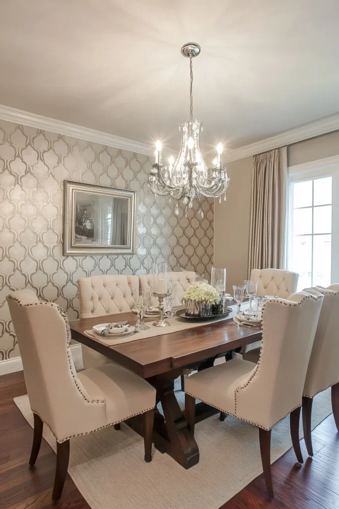 Accent Wall with Wallpaper