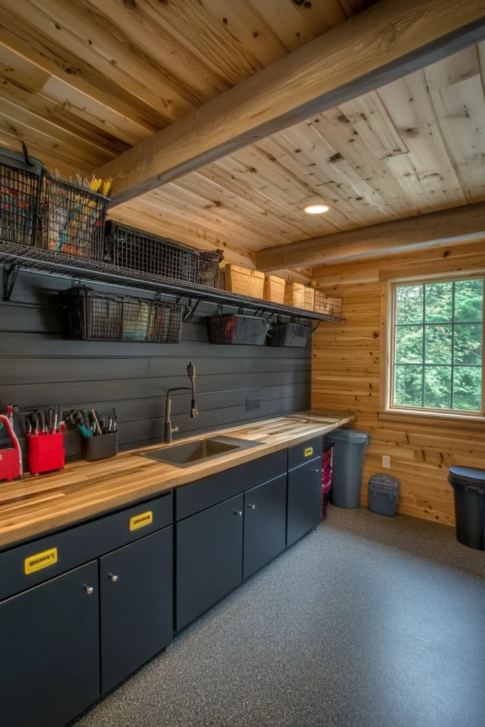 Add Overhead Storage Racks for Seasonal Items