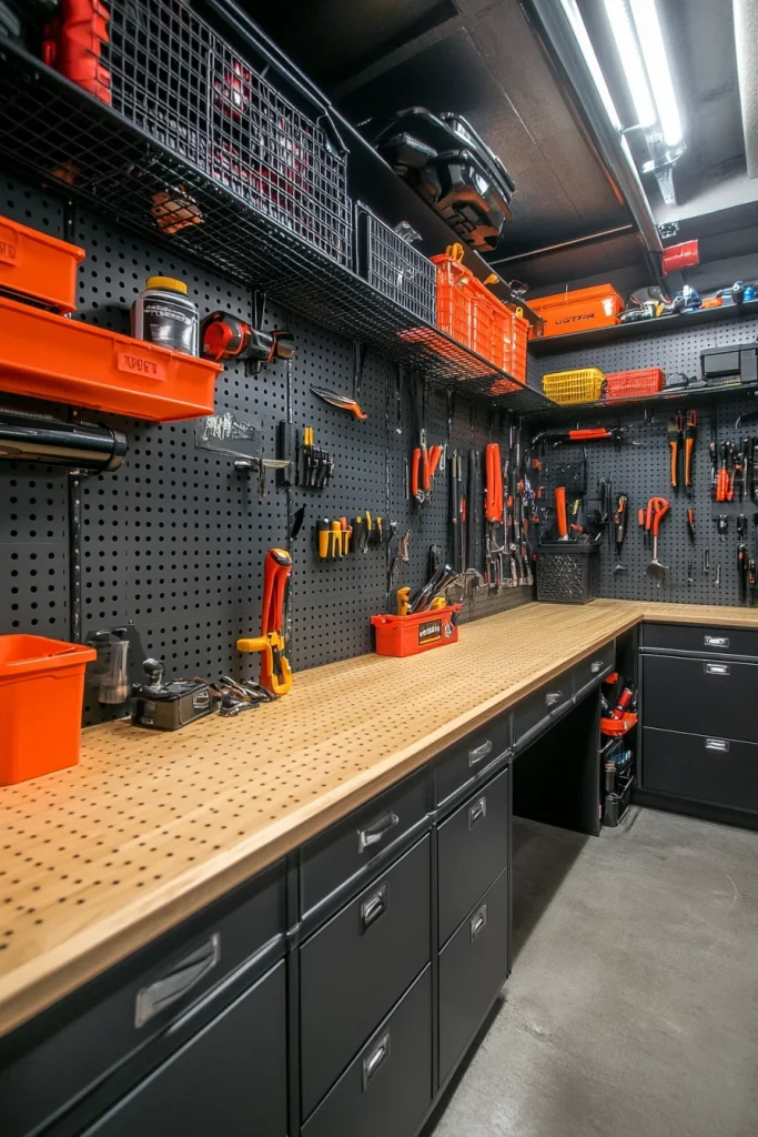 Add a Pegboard Wall for Tools