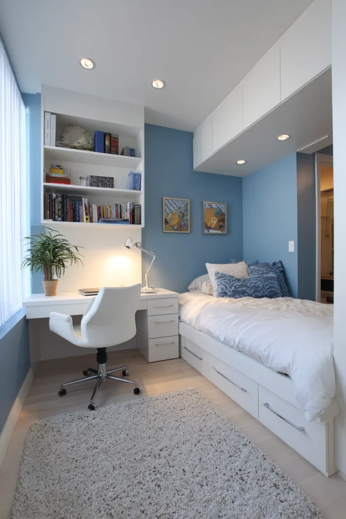 Desk with Built-In Drawers