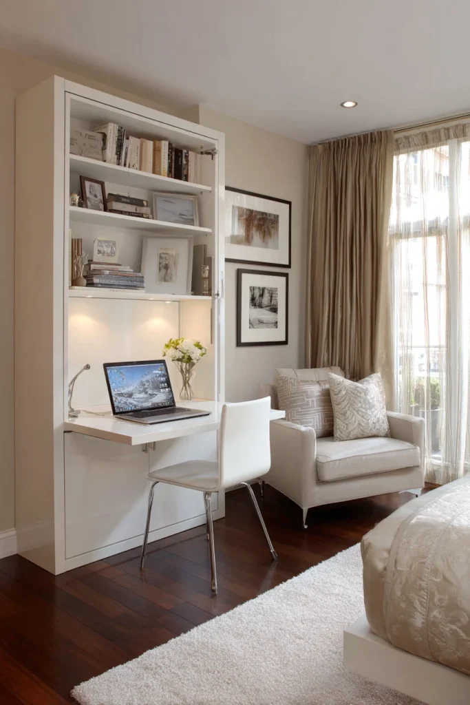 Fold-Out Wall Desk Solution