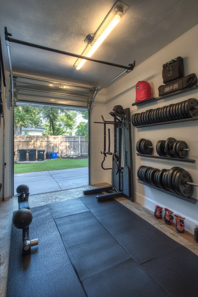 Integrate a Mini Home Gym Corner