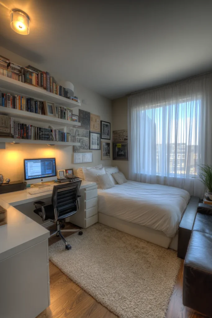 L-Shaped Desk in the Corner