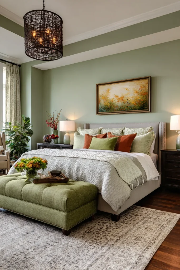 Mix Sage with Dark Tones