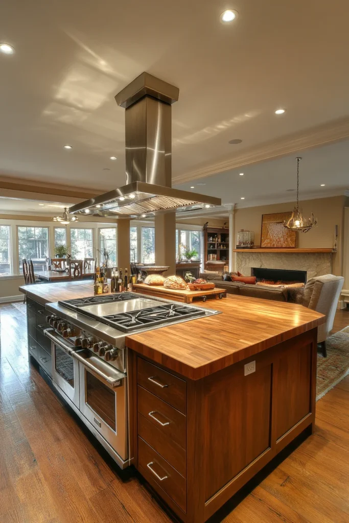 Movable Kitchen Island Option