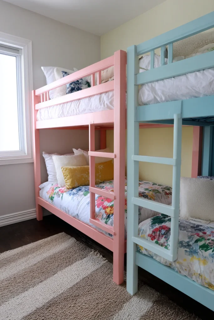 Pastel Painted Bunks for Kids