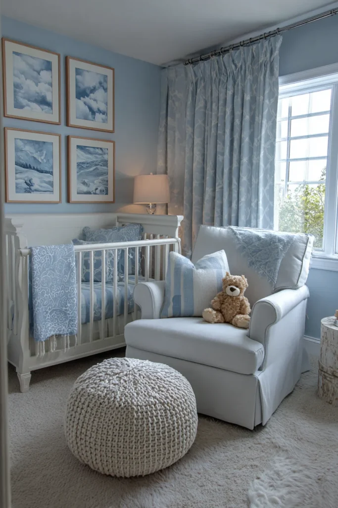 Soft Blue & White Theme