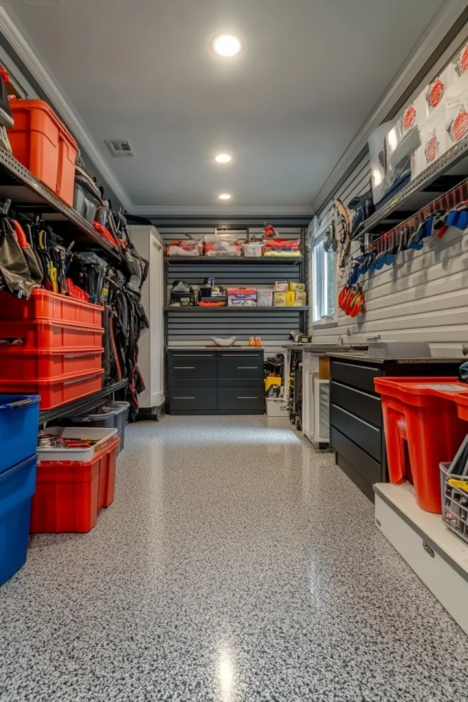 Use Coordinated Storage Bins and Labels