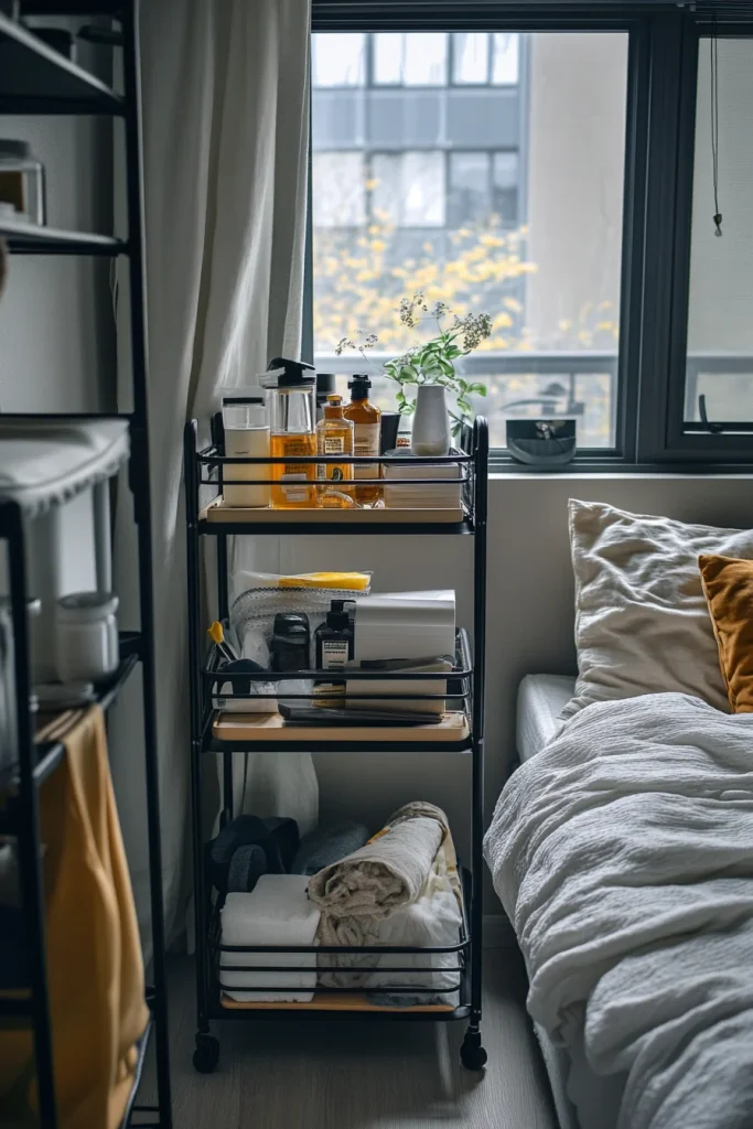 Use Rolling Carts for Essentials