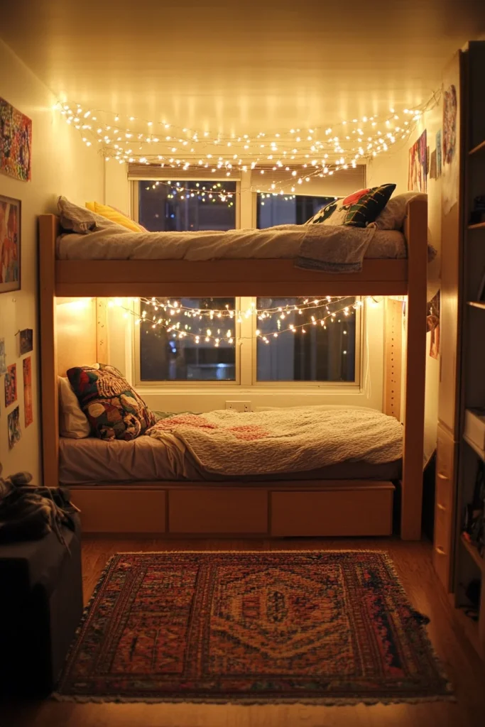 Use String Lights or LED Strips