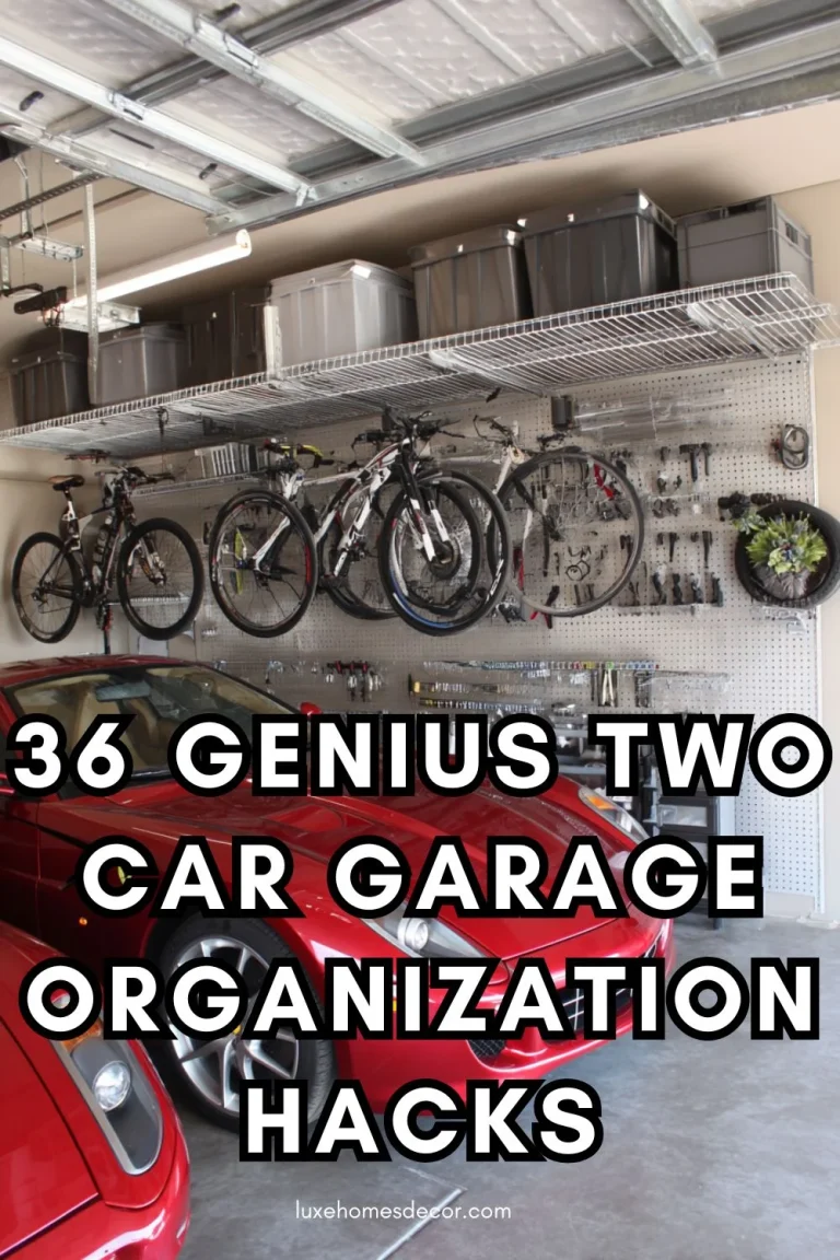 two car garage organization