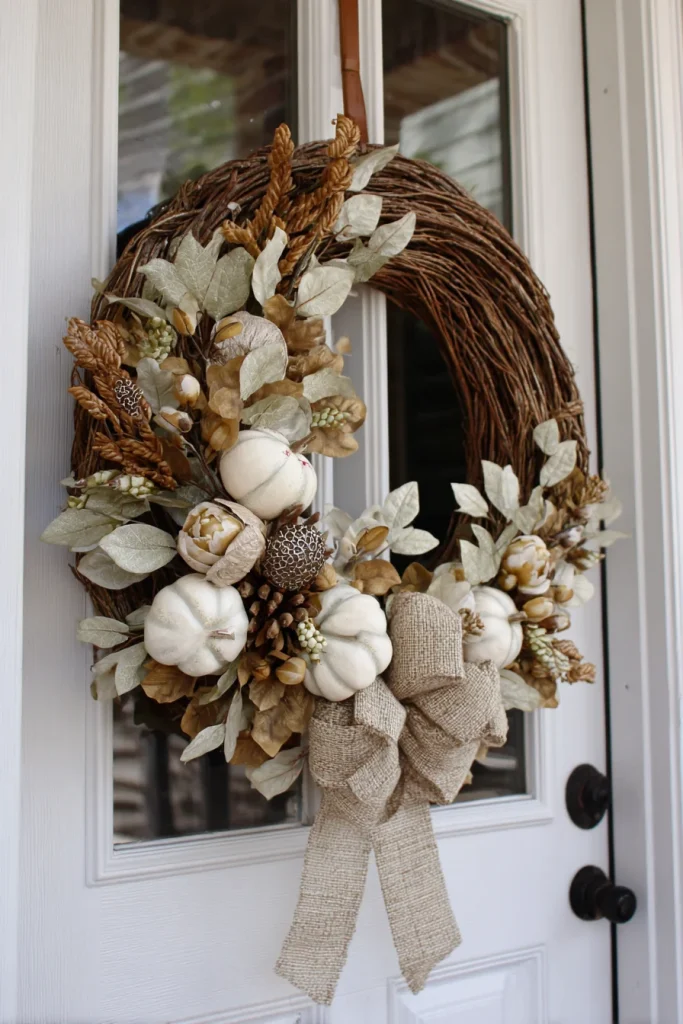 Add a Neutral Fall Wreath