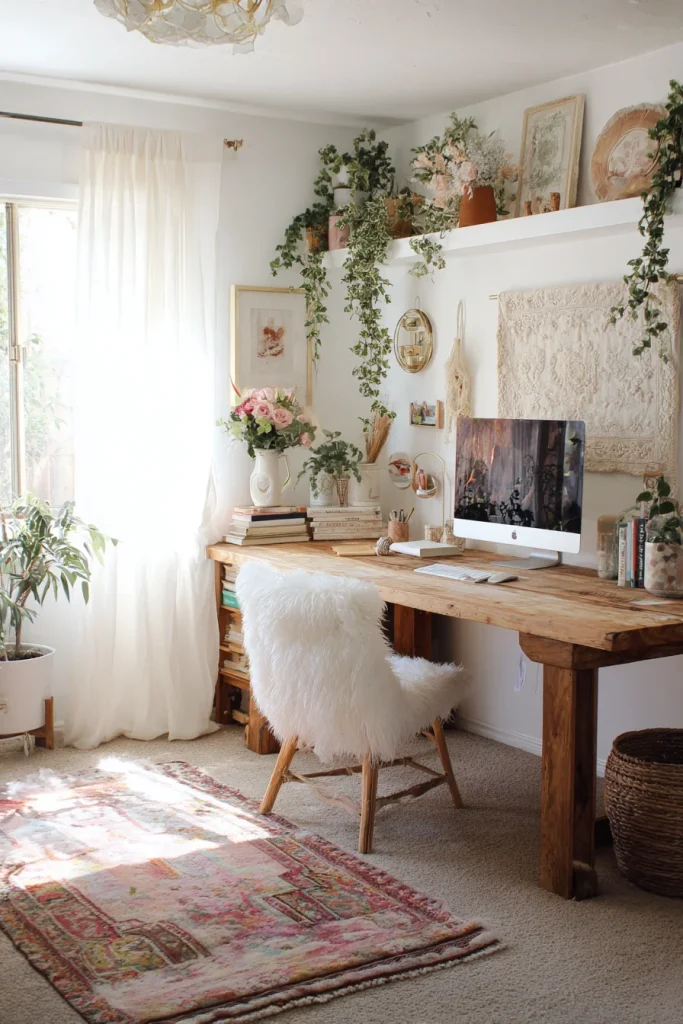 Boho-Inspired Workspace