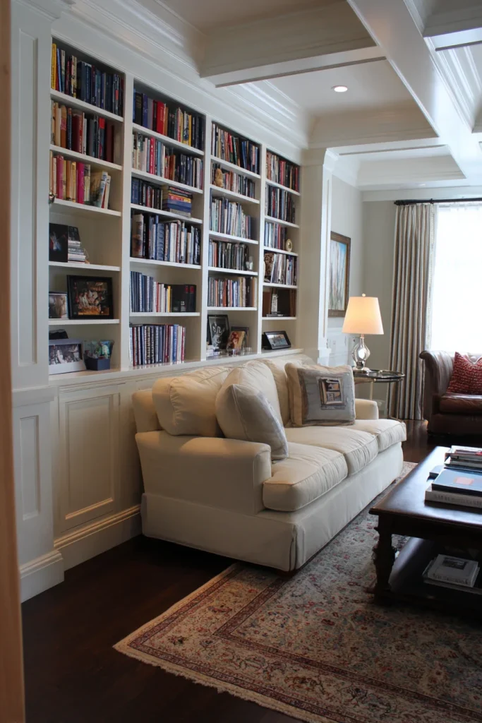 Built-In Bookcase Wall