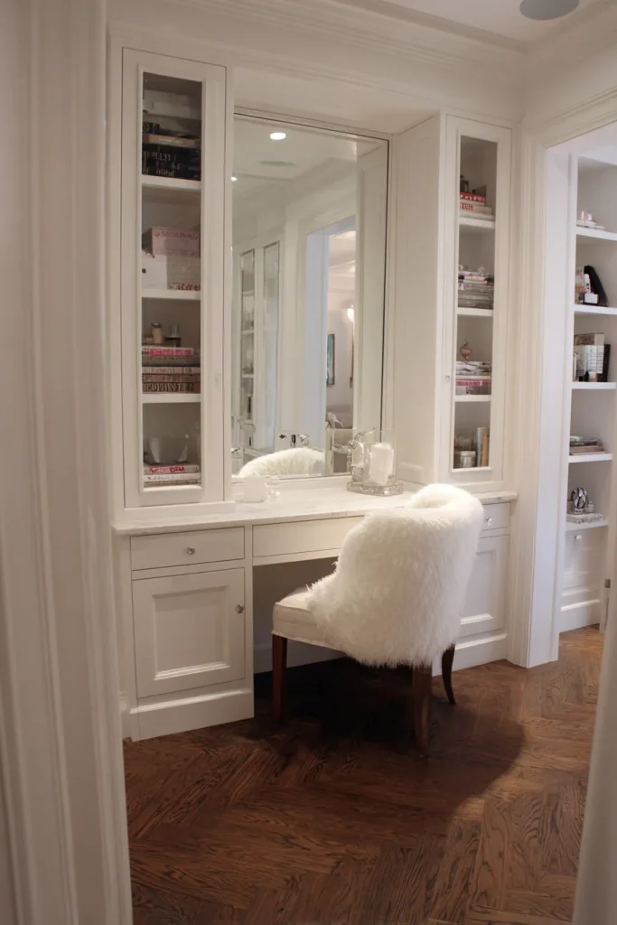 Built-in Closet Vanity Nook