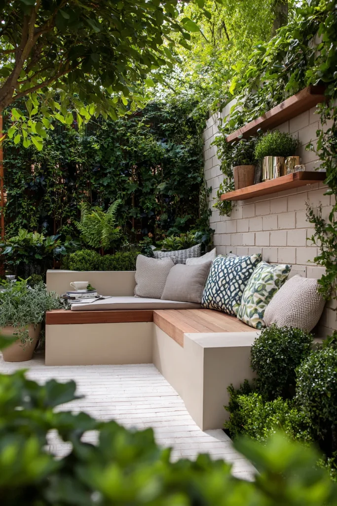Built-in Planters with Seating