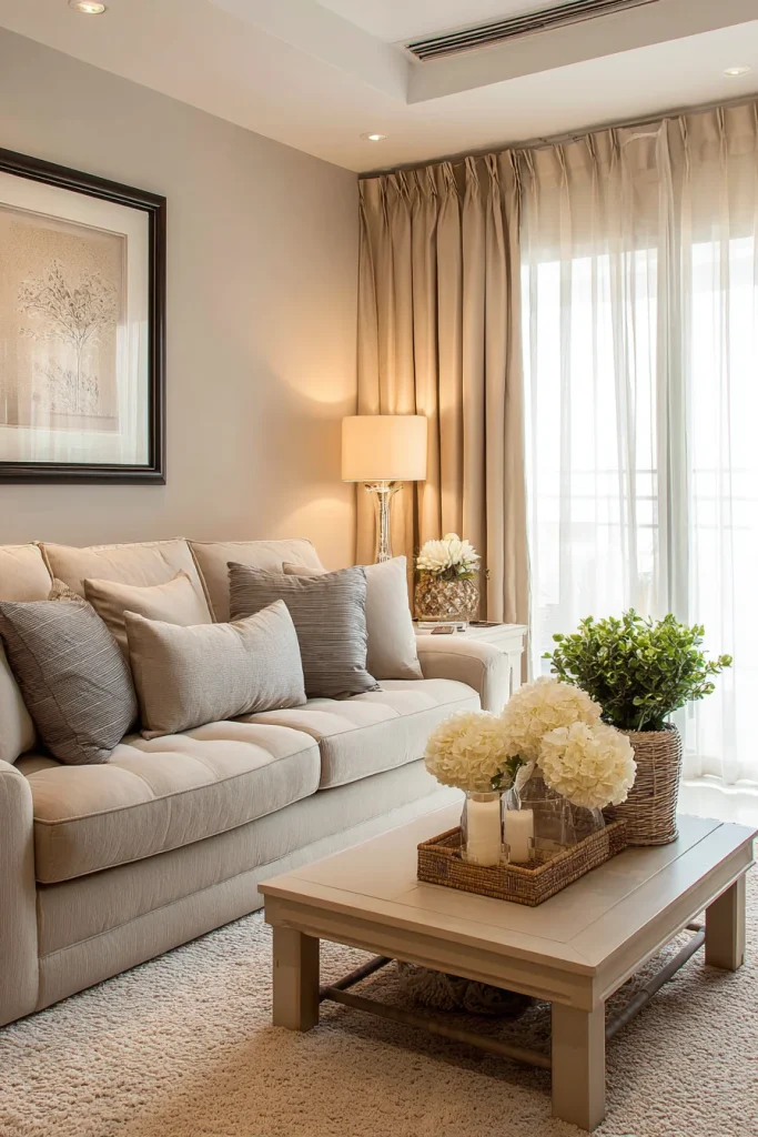 Combine with Beige Sofa