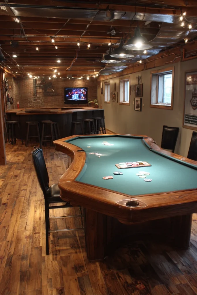 Compact Pool or Poker Table