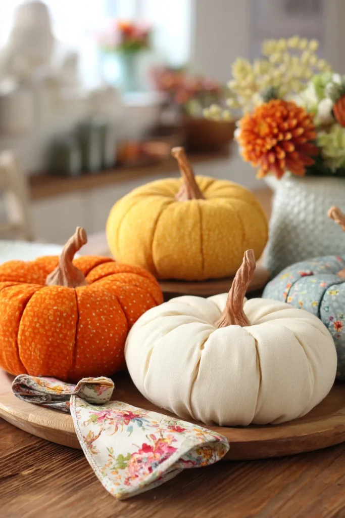 DIY Fabric Pumpkins