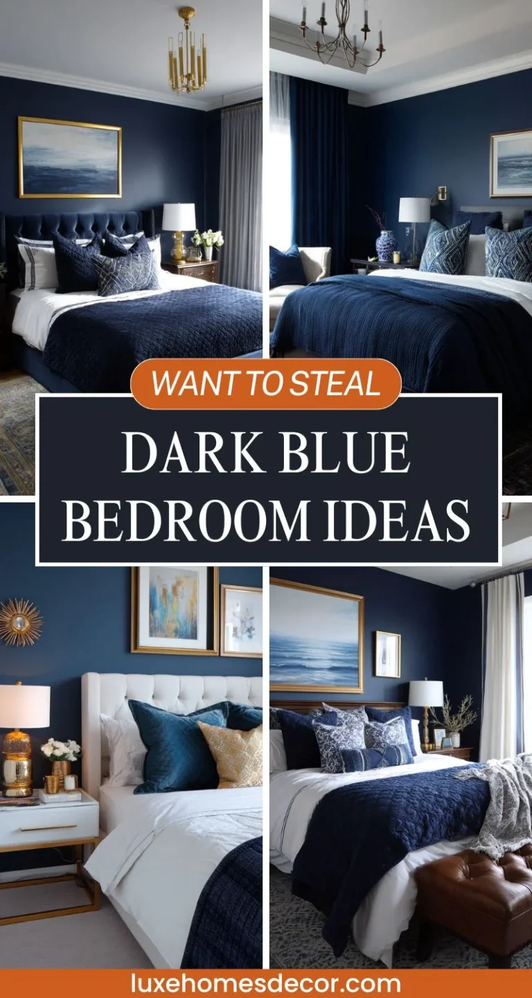 Dark Blue Bedroom Ideas
