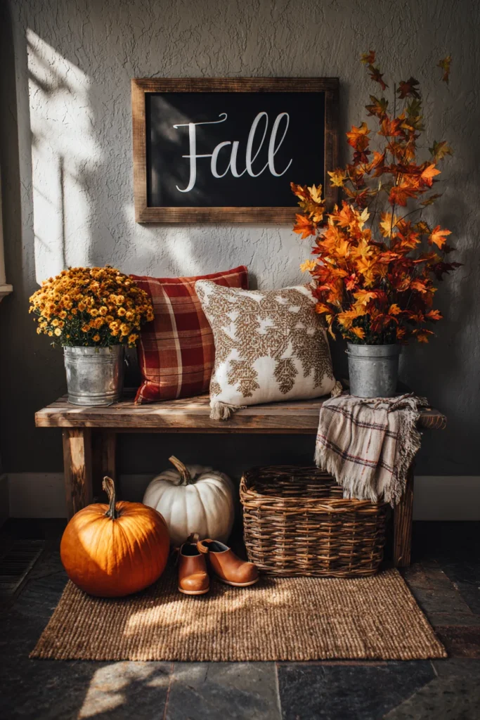 Fall-Themed Chalkboard Sign