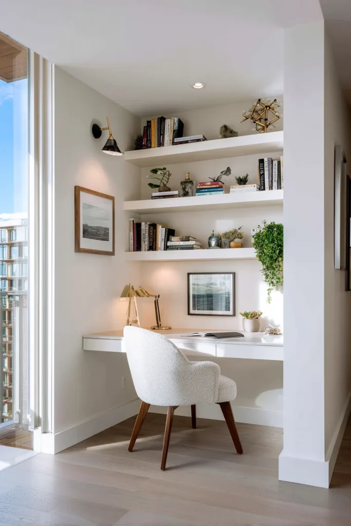 Floating Desk for Open Floor Space