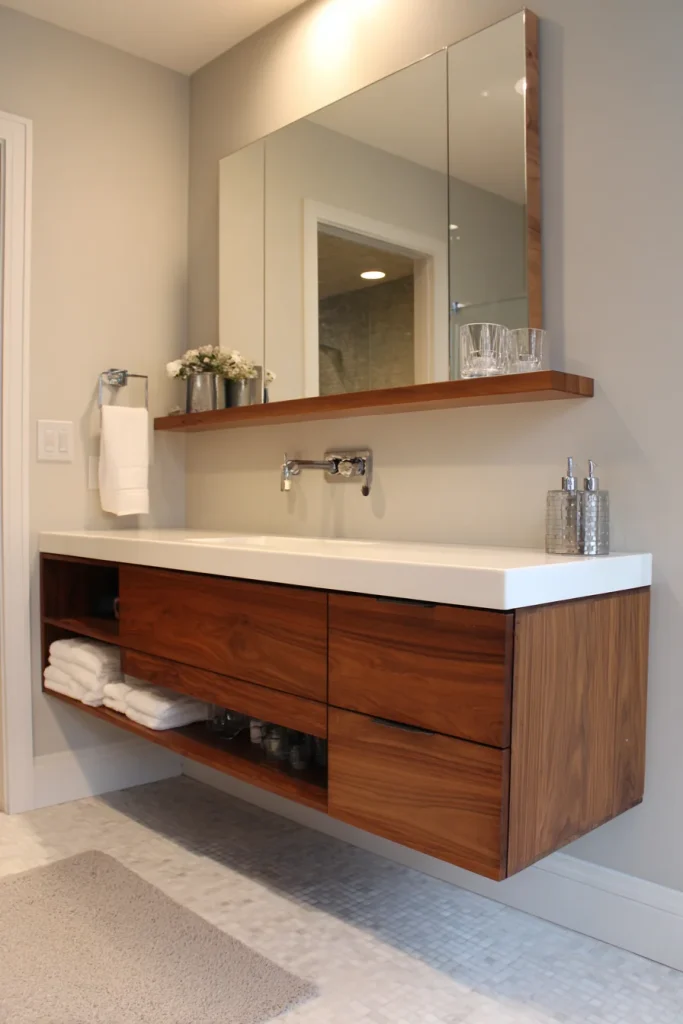 Floating Wood Vanity