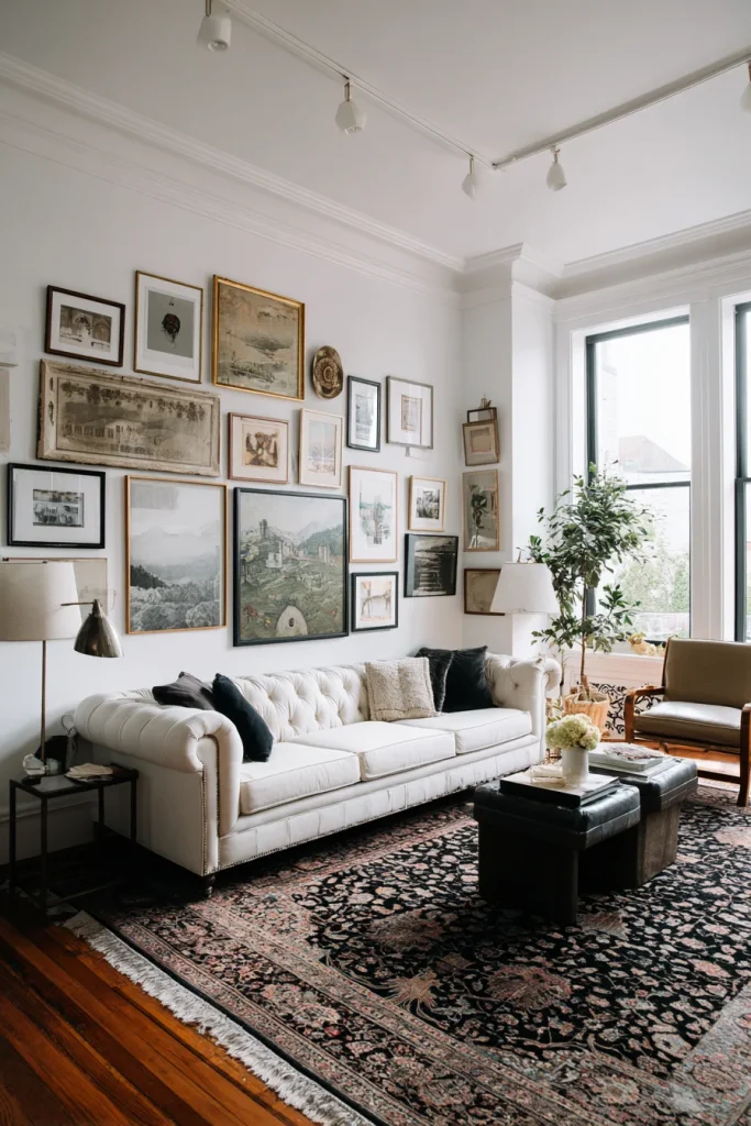 Floor-to-Ceiling Gallery Wall