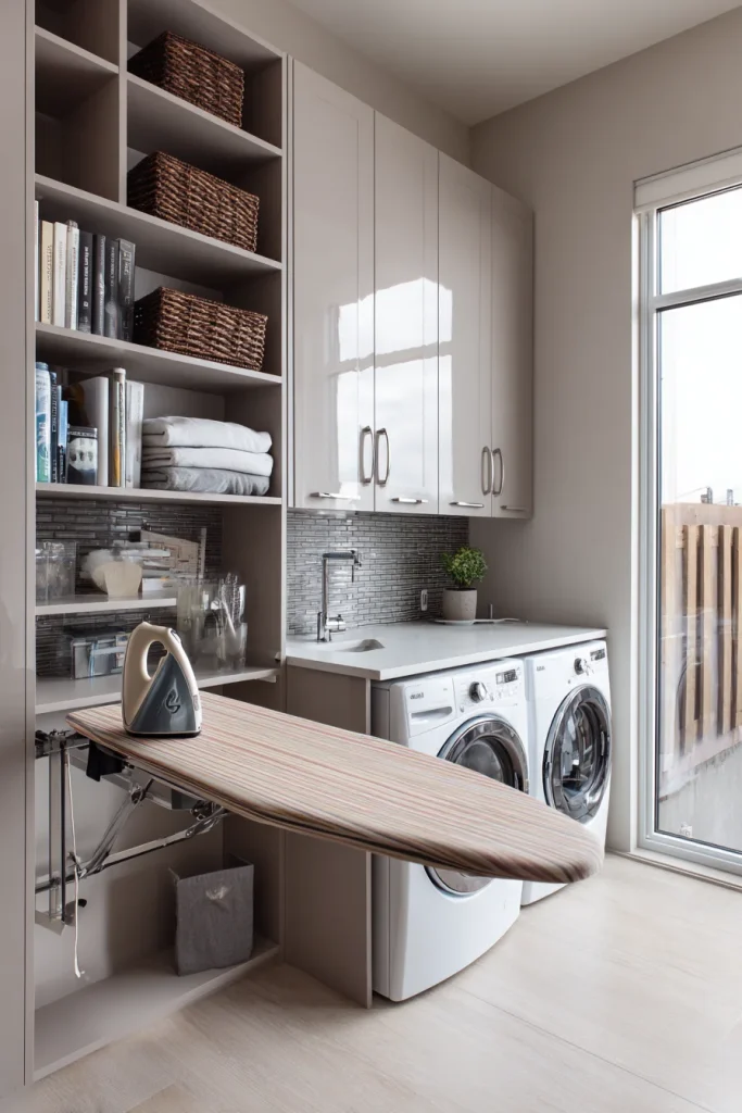 Fold-Down Ironing Board