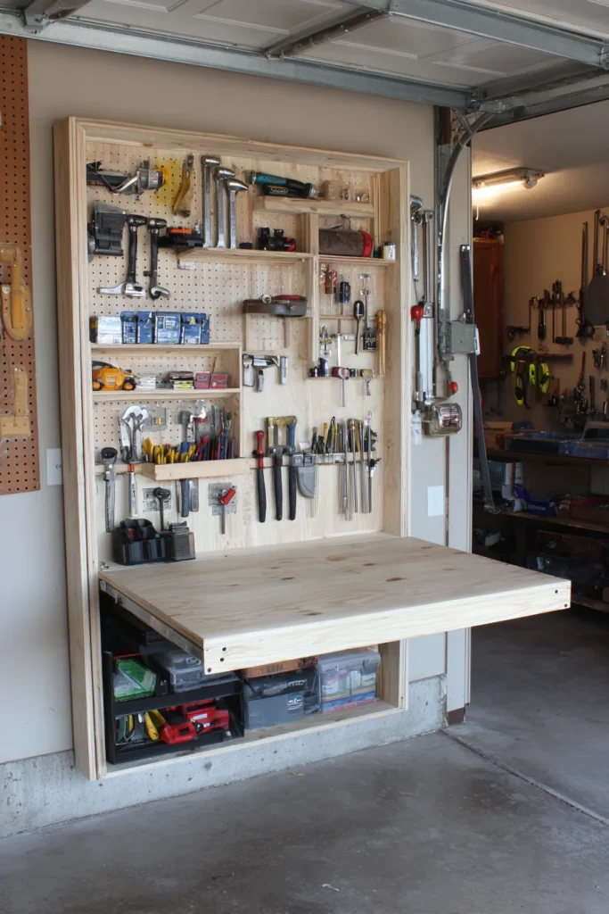Fold-Down Workbench