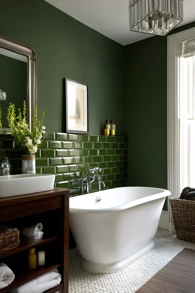 Forest Green Feature Wall