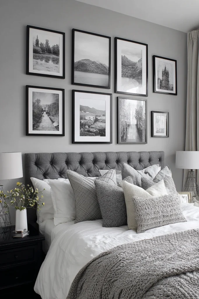 Gallery Wall in Black Frames