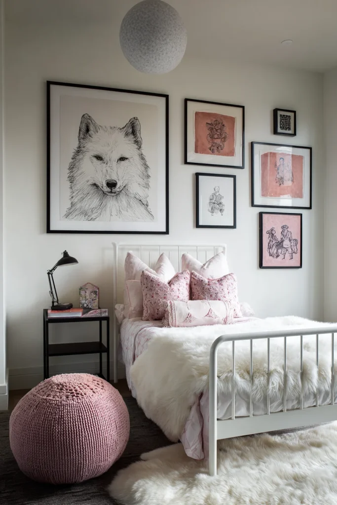 Gallery Wall of Her Art