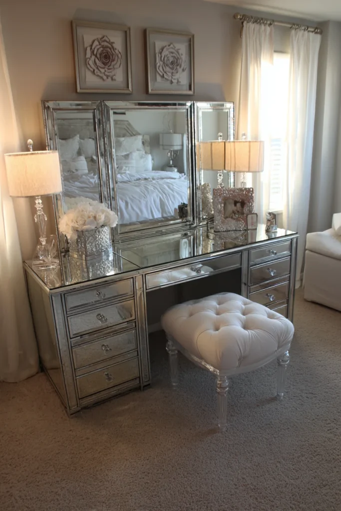 Glamorous Mirrored Vanity