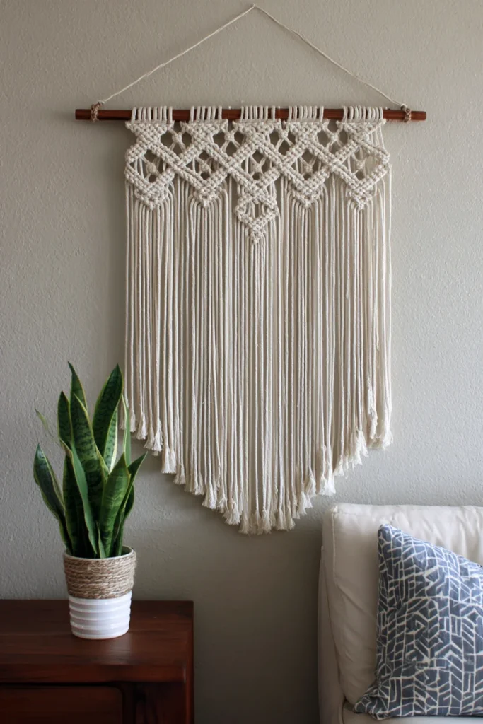 Hanging Macramé Display