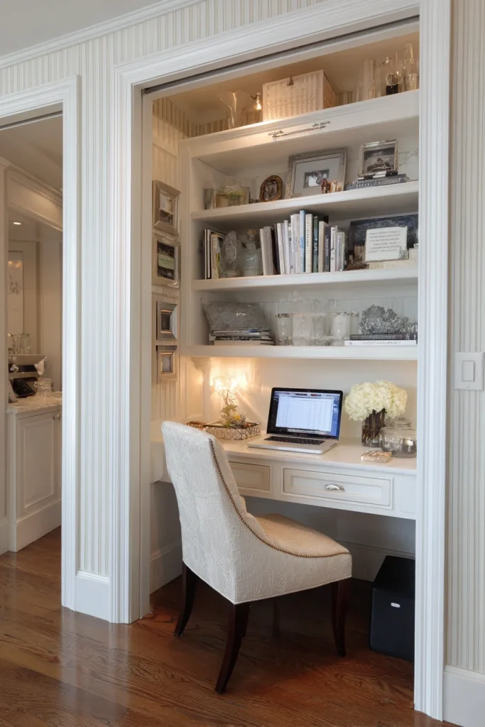Hidden Office in a Closet