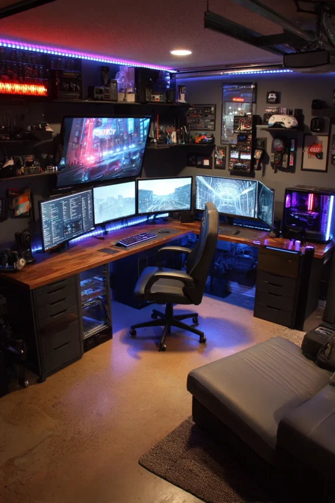 High-Tech Gaming Setup