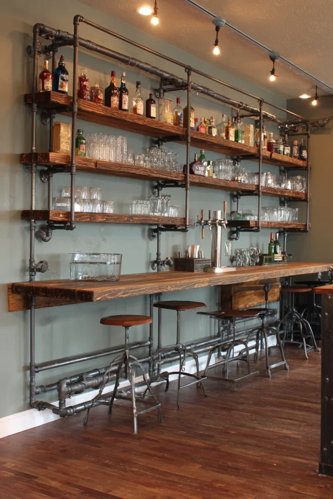 Industrial Pipe Shelving
