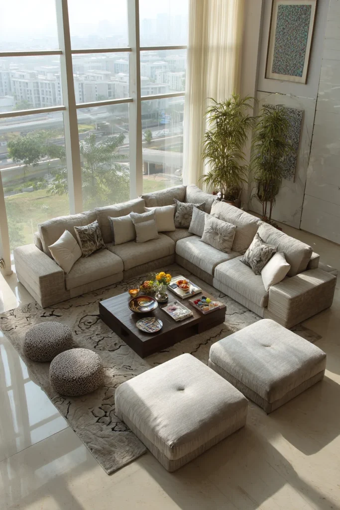 L-Shaped Sectionals with Ottomans