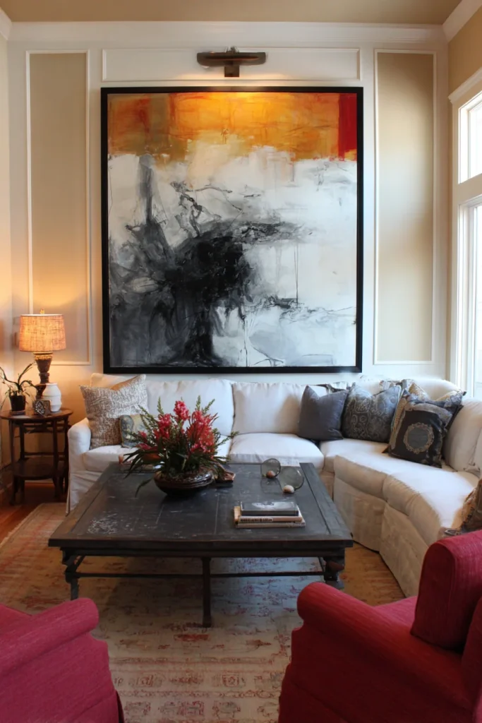 Large Framed Art Piece