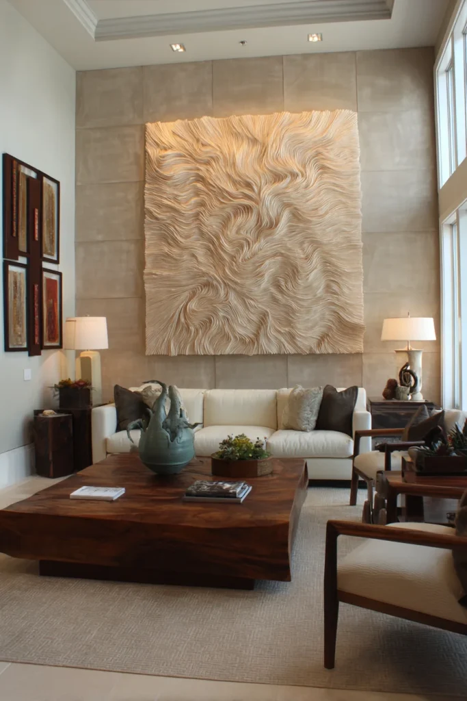 Layered Textures with Wall Hangings