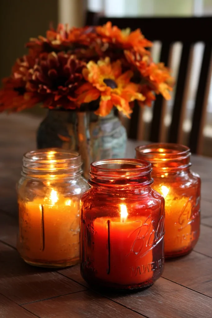 Mason Jar Candle Holders