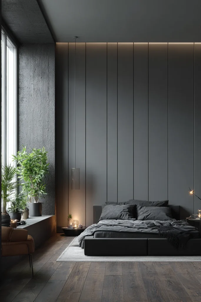 Matte Grey Paneling for Texture