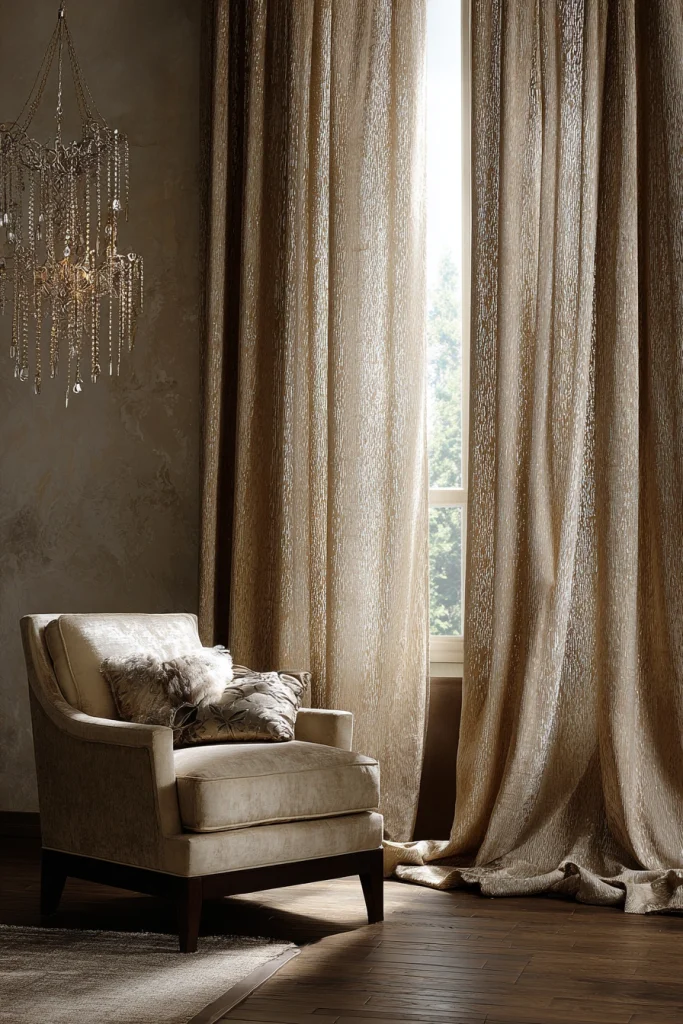 Metallic or Shimmering Fabrics